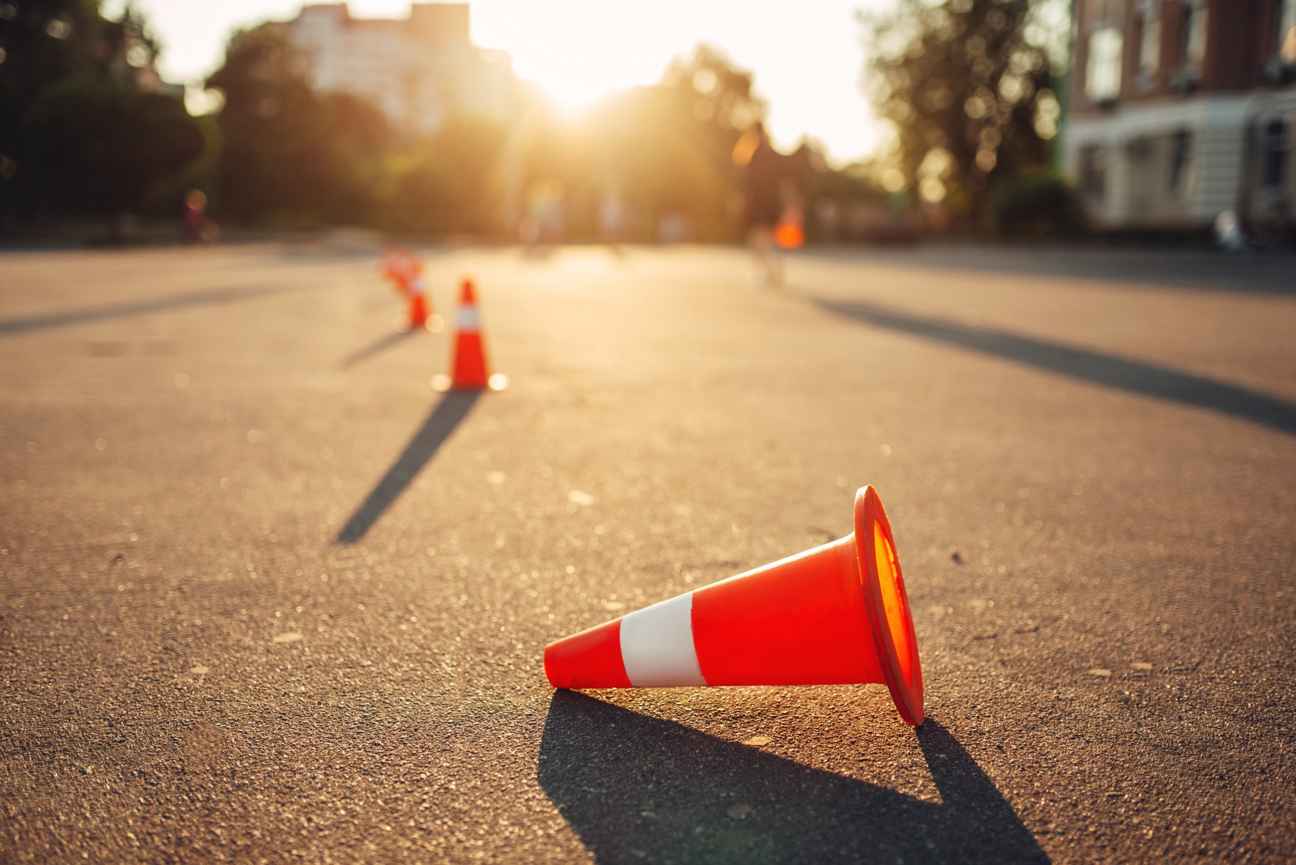 fallen cone on training ground driving school       utc scaled