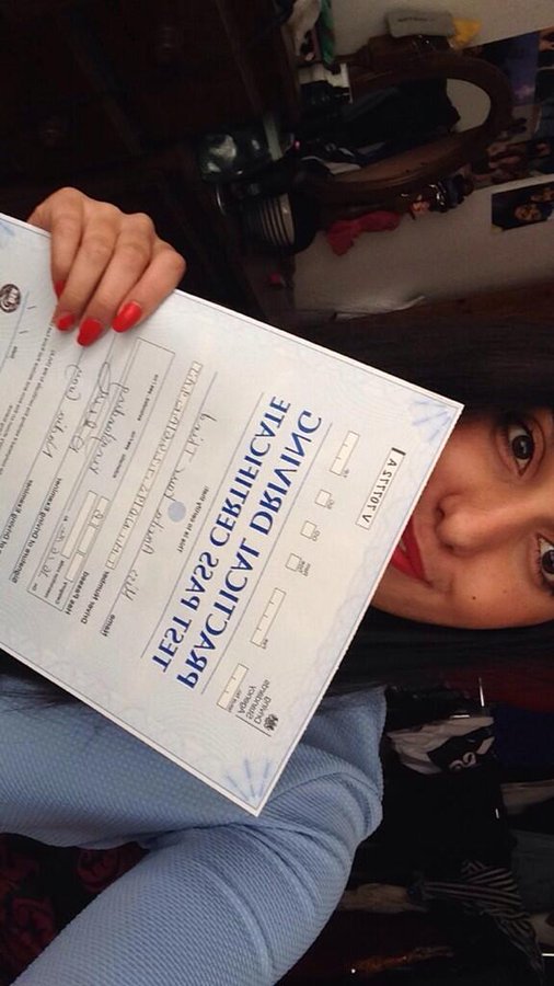 Practical Driving Test Certificate